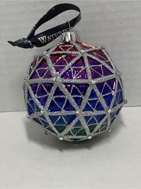 Waterford Retired 2010 Times Square Ball Replica Christmas Ornament, No Box, 4”